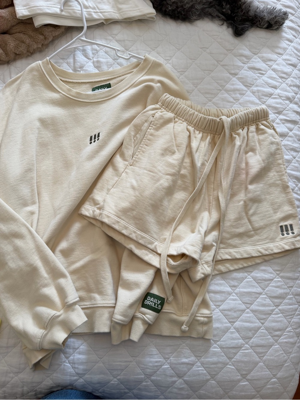 Daily Drills Sand Sweatshirt and Shorts Set